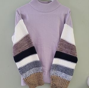 Women's Lilac Turtleneck Sweater